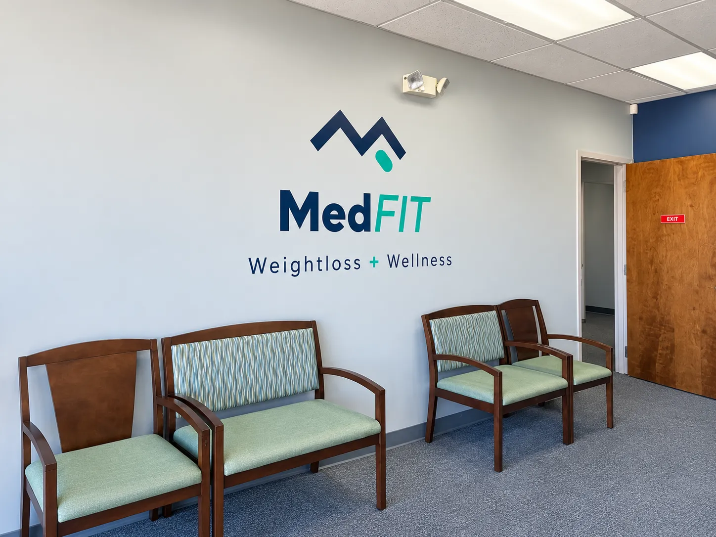 MedFIT waiting area in the Belmont clinic